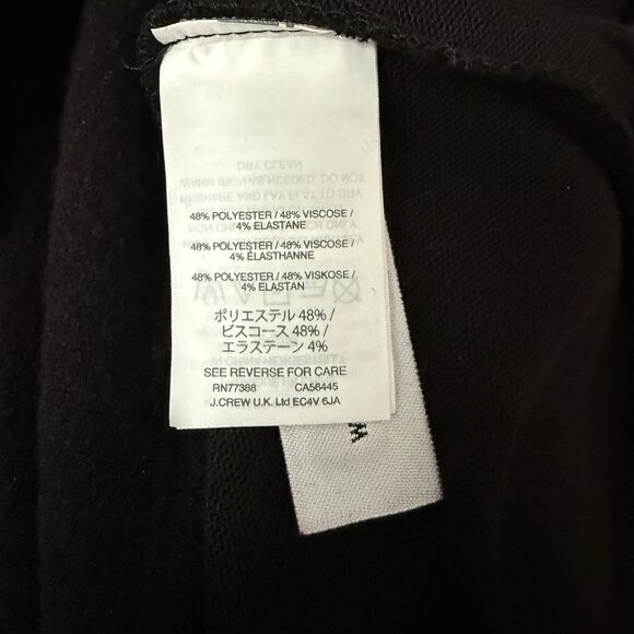 NWT J. Crew Women's XS Black Reversible V-Back Tunic Long Sleeve Sweater h9770 - Picture 10 of 12